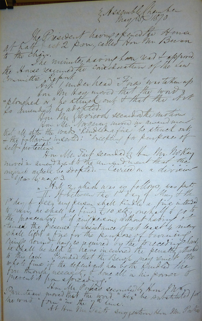 Journal de la session de l’Assemblée législative d’Assiniboia, page 37