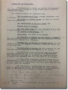 Public Utilities Commission minute book no. 1, 1912-1922